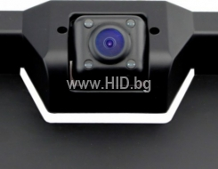Водоустойчива камера за задно виждане, вградена на стойка за номер,  CCD