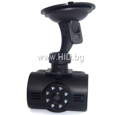 HT500 широкоъгълна камера за автомобил с 8 IR диоди за нощно виждане, с 2 " дисплей