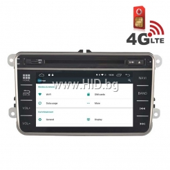 Навигация / Мултимедия с Android 6.0 и 4G/LTE за VW Golf, Passat, Tiguan, Touran, EOS, Caddy, Jetta и други DD-K7246