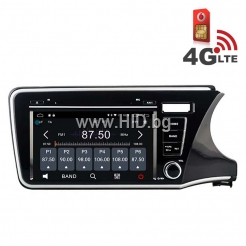 Навигация / Мултимедия с Android 6.0 и 4G/LTE за Honda City 2014 DD-K7324