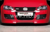 Спойлер - дoбавка предна броня Rieger – Volkswagen Eos, Golf 5[00059423]