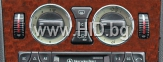Хром пръстени за таблото Mercedes CLK W208[3001201]
