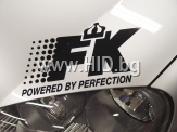 Стикер за преден капак FK Version 1 - черен[FKWE601]