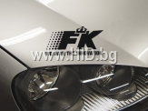 Стикер за преден капак FK Version 2 - черен[FKWE611]
